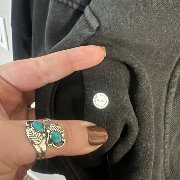 Lululemon Black Scuba 1/4 Zip Hoodie Size XL/XXL - Picture 4 of 4